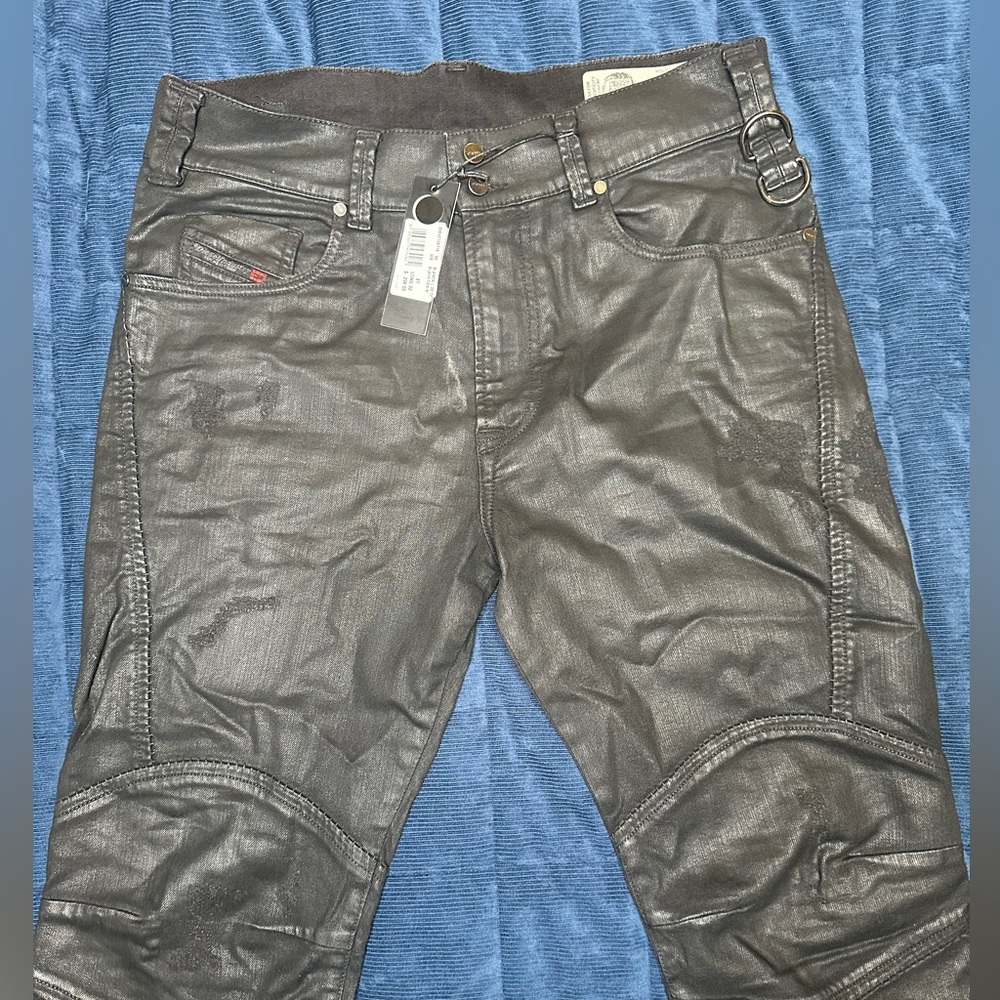 Diesel wax coated moto jogg jeans sz 31 NWT